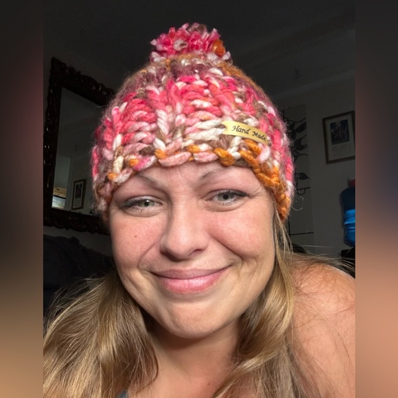 Hand made knitted cowl with ears and matching toque. Mom and me look! - Picture 6 of 6